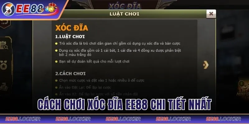 Cách chơi và một số kèo hiện có trong xóc đĩa EE88 